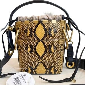 Authentic Chloe Bag Snakeskin Bucket Bag